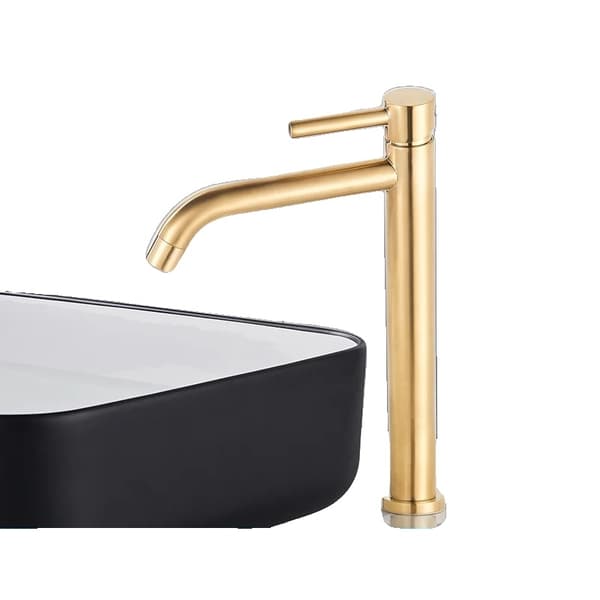 Quyanre Bassinvandhane, Slank Mat Sort eller Børstet Guld Finish, Nem Installation,Børstet Guld Brushed Gold