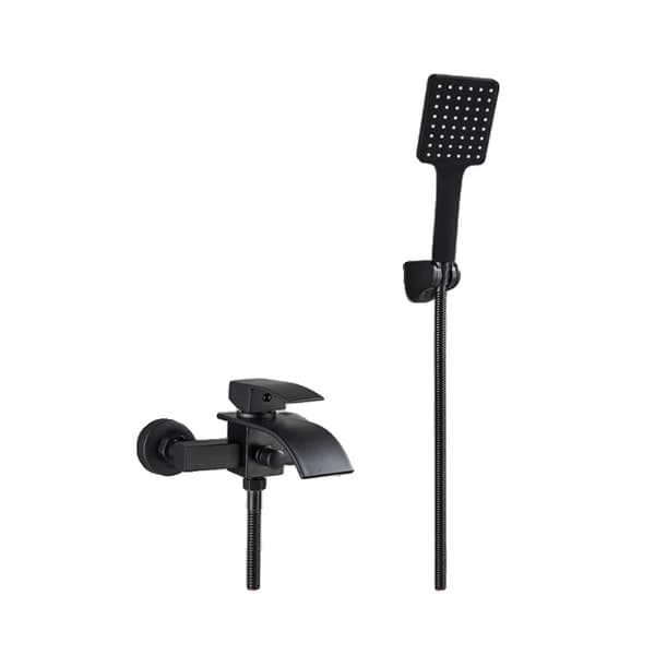 Badekararmatur, Moderne Design, Vandfaldsudløb Funktion,Matte Black A