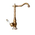 Miniatyrbillede 1 af 2: Antik Vaskarmatur, Elegant Messing Design, Enkelt Håndtag til Vandkontrol,Keramik Høj