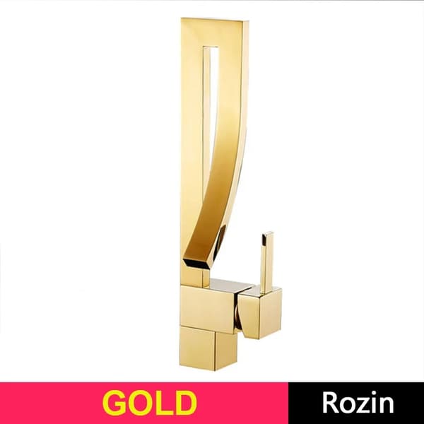 Vaskarmatur, Guld Finish, Nutidig Stil,Guld