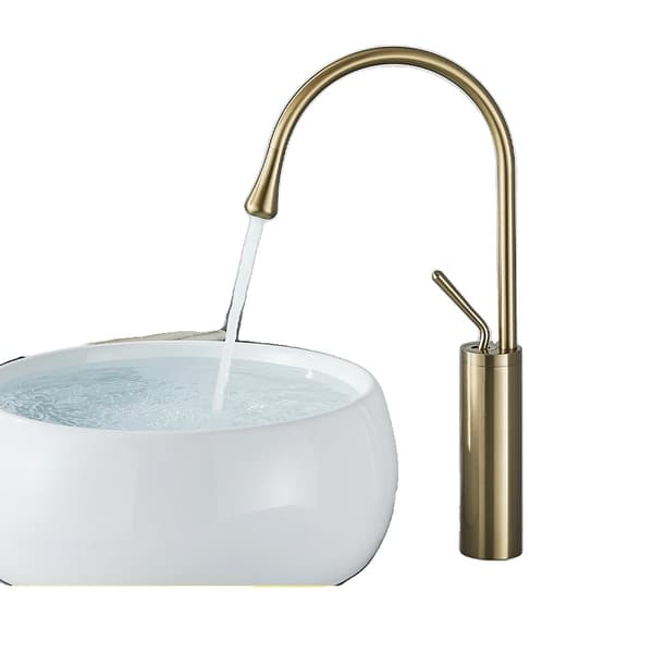 Moderne Vaskehaner, Børstet Guld Finish, Enkelt Håndtag Design,børstet guld høj