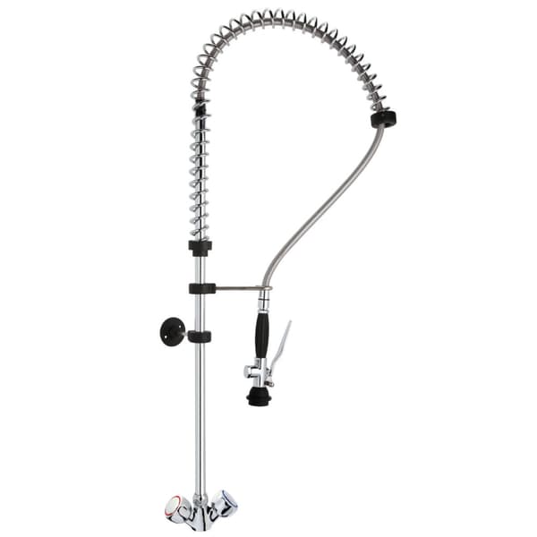 Enkelthuls brusebatteri med sprøjte, højde 103 cm - Hendi 810262