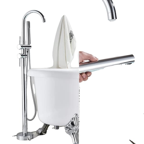 Chrome Badekar Vandhane, Enkelt Håndtag Kontrol, Klassisk Design,Chrome A