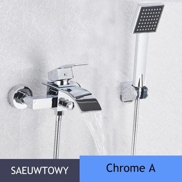Badekararmatur, Holdbar keramisk ventil, Moderne design,Chrome A