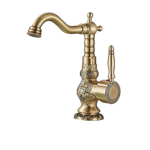 Basinblandare, Vintage Finish, Klassisk Design,Antik mässing