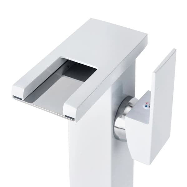 LED Lysarmatur, Moderne Vandfald Design, Farveskiftende Temperaturindikator,sort, G3/8
