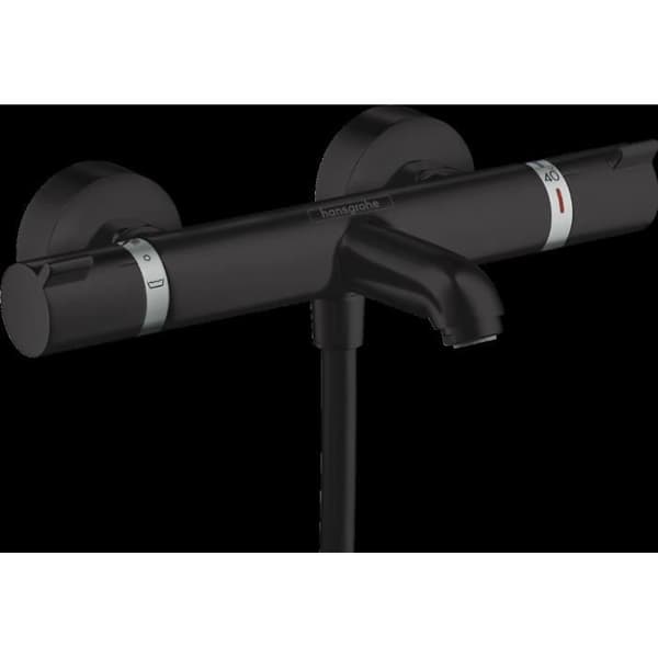 Termostatisk bad/duschblandare HANSGROHE Ecostat mattsvart - 13114670
