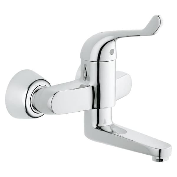GROHE 32792000 7809460 Euroeco Special Engrepp med enkel spak för väggmontering 120 mm Kromad