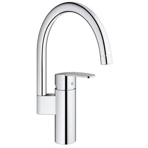 GROHE Eurostyle Cosmopolitan engreppsblandare med hög vridbar pip - Grå/Krom