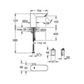 Miniatyrbild 2 av 4: BAU COSMOPOLITAN E infraröd tvättställsblandare 6V batteri - GROHE - 36451-000