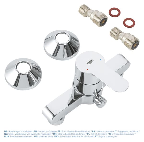 Duschblandare - Grohe - BauEdge 23333000 - Kromad - Enhandsgrepp - Vattensparande