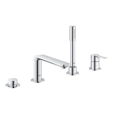 Blandad Monomando Badkar - Grohe - Lineare - 4 Hål - Grå - Messing