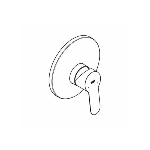 BauEdge 29078000 Grohe engrepps duschblandare krom (tysk import)