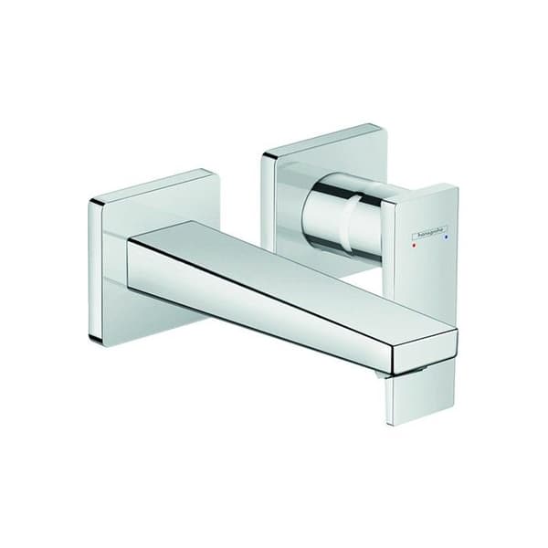 HANSGROHE infälld väggmonterad tvättställsblandare, 165 mm pip, spakhandtag, krom