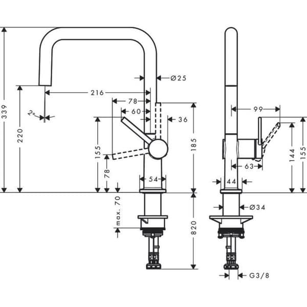 Hansgrohe cocina etikett