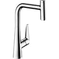 Miniatyrbild 1 av 4: hansgrohe Diskbänksblandare Talis Select M51 300 med utdragbar spray 1 stråle Komforthöjd Krom 72821000