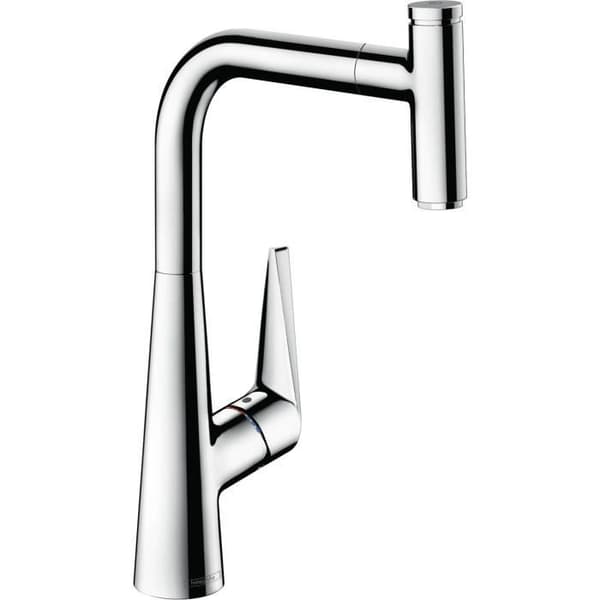 hansgrohe Diskbänksblandare Talis Select M51 300 med utdragbar spray 1 stråle Komforthöjd Krom 72821000