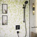 Miniatyrbild 5 av 6: Inbyggd front för duschkran - Hansgrohe - Showerselect - Matt svart - Termostatisk - Väggmonterad