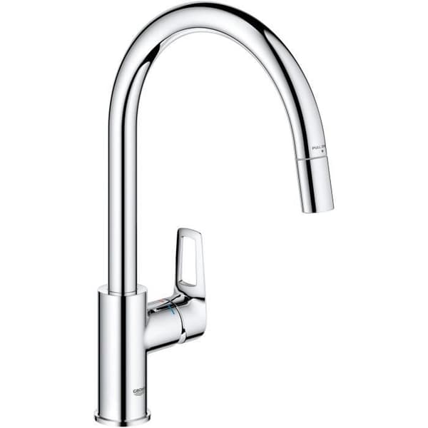 GROHE StartLoop köksblandare - Krom - Hög C-pip - Utdragbar luftare - 30556000