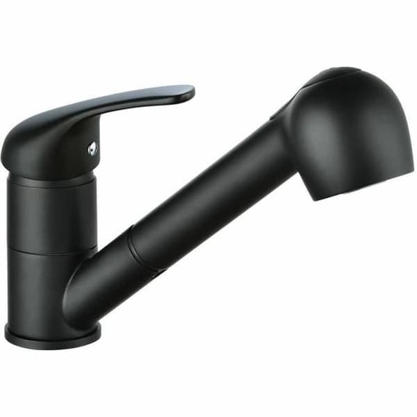 Kitchen Tap Rousseau ARES Sort Mat overflade