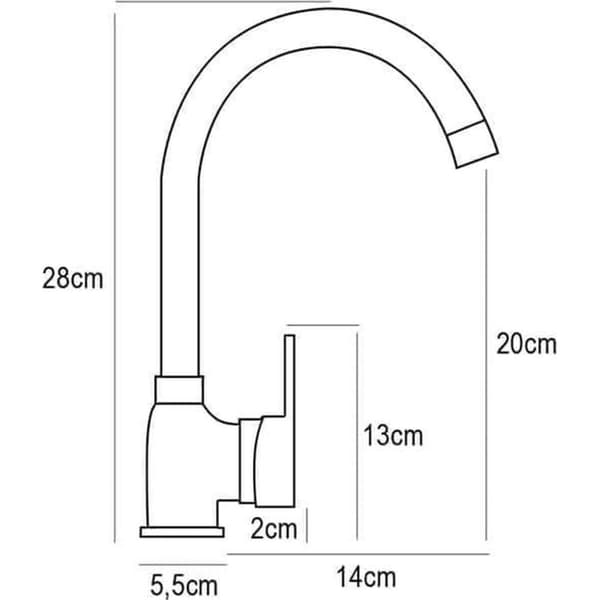 Kitchen Tap Pyramis 090 923 501 Vanilje