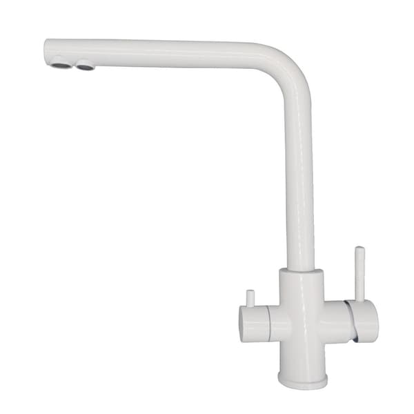 DQOK Køkkenarmatur, Dobbelt Håndtag Design, Rustfrit Stål Konstruktion,ssd Beige
