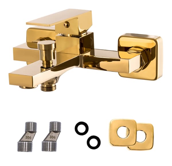 SÆT badeværelse guld BADKAR VASK BIDET ISTER