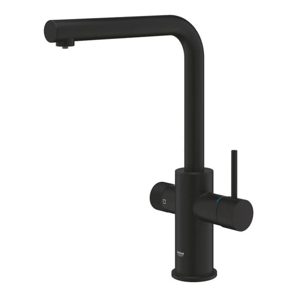 GROHE Blue Pure Minta Filter -suodatinsekoitin ulosvedettävällä mustalla suihkulla