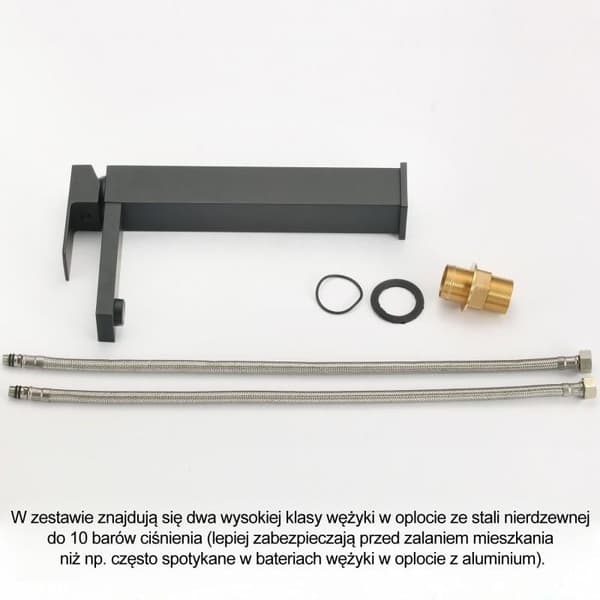 Moderne Sort Badeværelseshane med Vandbesparende Teknologi - Holdbar Matte Finish til Husejere & Designere