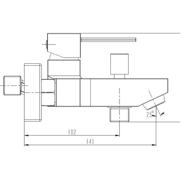 EISL Calvino fyllning av badkar/dusch EHM, 1 stycke, - NI023THI