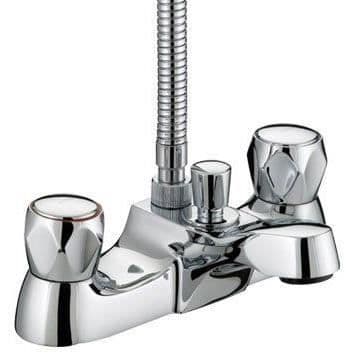 Bristan VAC LBSM C MT Club Chrome badduschblandare med metallhuvuden