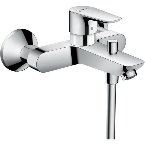 Talis E mekanisk badblandare - HANSGROHE - Krom - Fast - Vägg - Mässing