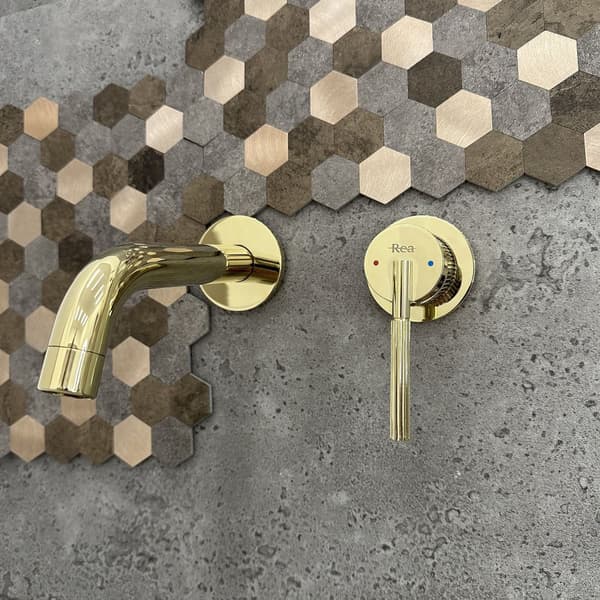 BLANDINGSBATTERI TIL SKJULT INSTALLATION REA ARGON JS-622704G GOLD