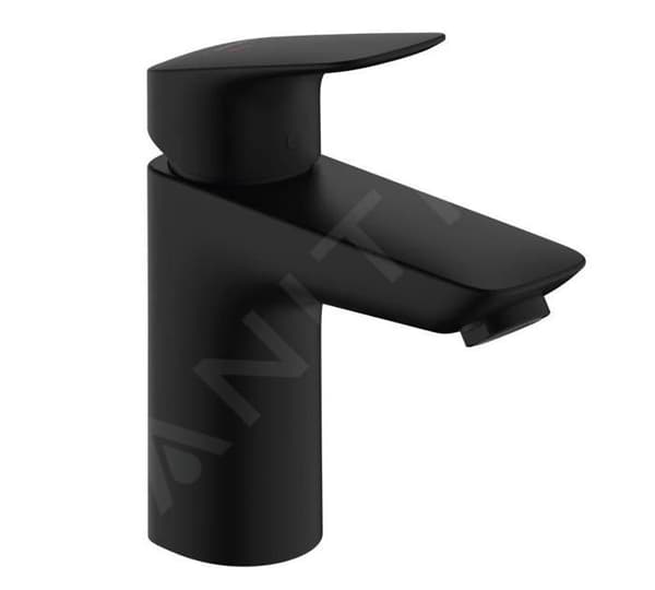 Hansgrohe Logis Handfatsblandare med avstängning, CoolStart, EcoSmart, matt svart 71102670