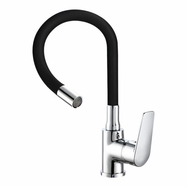 Blander EDM 01155 Baiona Svart Messing Sink Fleksibel Kjøkken