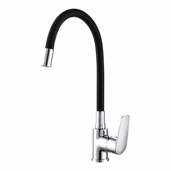 Blander EDM 01155 Baiona Svart Messing Sink Fleksibel Kjøkken