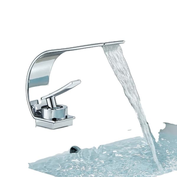 Basinarmatur, Rustfrit Stål Konstruktion, Enkelt Håndtag Design,Chrome B