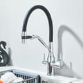 Miniatyrbillede 2 af 2: Filtered Kitchen Faucet, 360° Drej, Dobbelt Spraytilstand,Krom