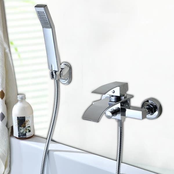 Badekararmatur, Krom Finish, Moderne Design,Sølv
