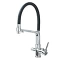 Miniatyrbillede 1 af 2: Køkkenvaskarmatur, Dobbelt håndtag, Utrækkelig spray,Chrome