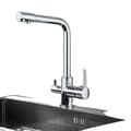 Miniatyrbillede 1 af 2: Køkkenarmatur, Dobbelt Håndtag Design, Holdbart Rustfrit Stål,Chrome