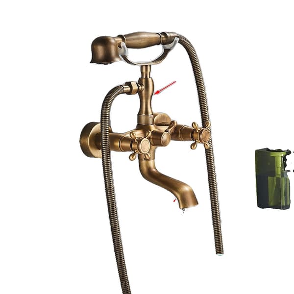 Antik Messing Vandhane, Dobbelt Håndtag Design, Moderne Stil,antik messing C