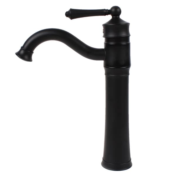 Badrumsblandare, Antik Svart Finish, 360° Svängande Design,svart