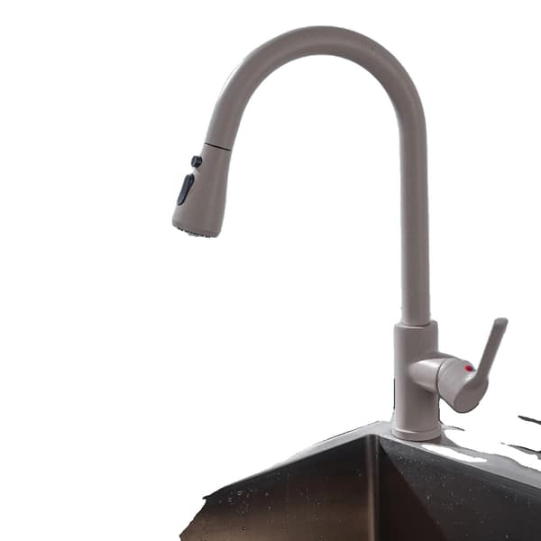 Utrækbar køkkenarmatur, alsidige spraytilstande, rustfrit stål konstruktion,CF04043YMWM Beige