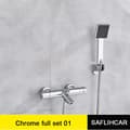 Miniatyrbillede 2 af 2: Termostatisk bruserarmatur, keramisk ventilkerne, CE-certificeret,Chrome 01