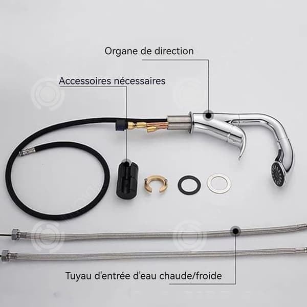 INN Kran 32 cm Höjd Infällbar Badrum Duschblandare Dual Mode Lift Kran Hushållshandfat Kran