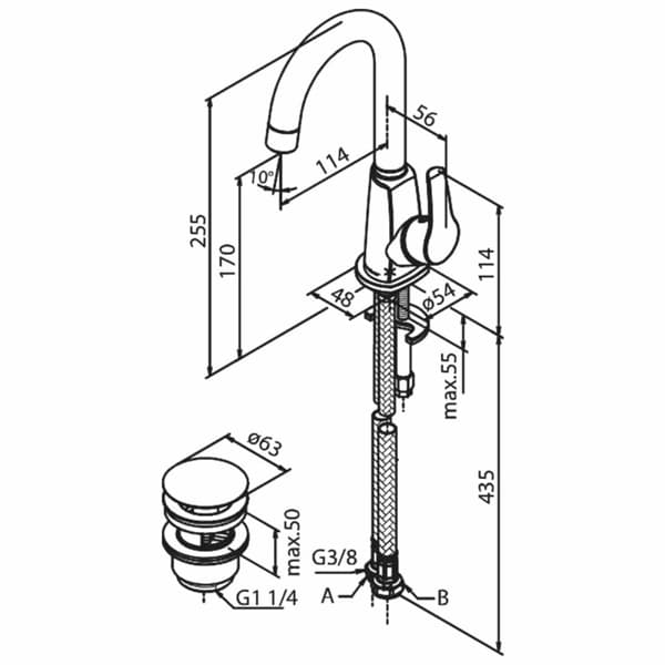 Damixa Rowan Piccolo Servantbatteri Krom