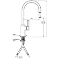 Miniatyrbilde 2 av 2: Tapwell ARM375 Kjøkkenarmatur med uttrekkbar tut