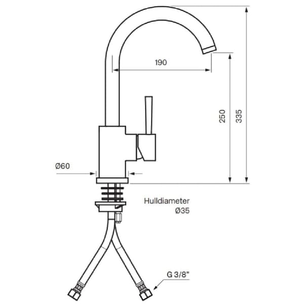 Tapwell EVO180 Kjøkkenarmatur