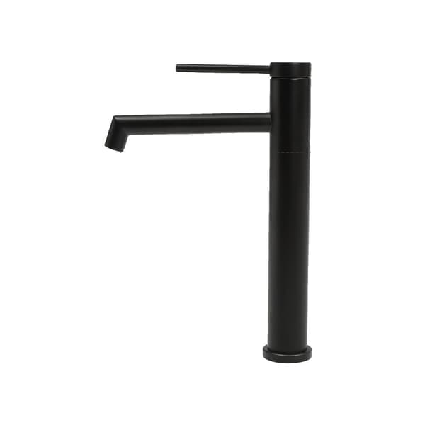 Vaskeskålarmatur, Elegant Sort Design, Funktion til Blandingsvand (Varmt og Koldt),Sort, G3/8